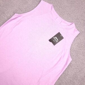 Slazenger Golf Tank Top Sleeveless High Neck Athletic Heathered Pink Missy‎ M